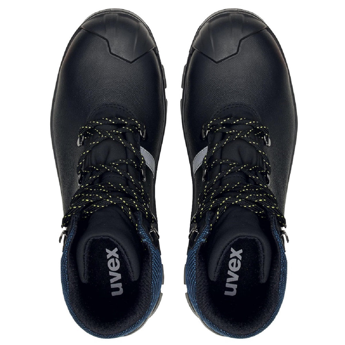 65122 uvex 2 construction leather industrial safety boots S3 SRC protexu top view