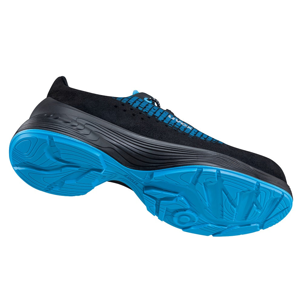 68298 uvex 1 G2 safety trainers ventilated uppers S1 black blue protexu underside