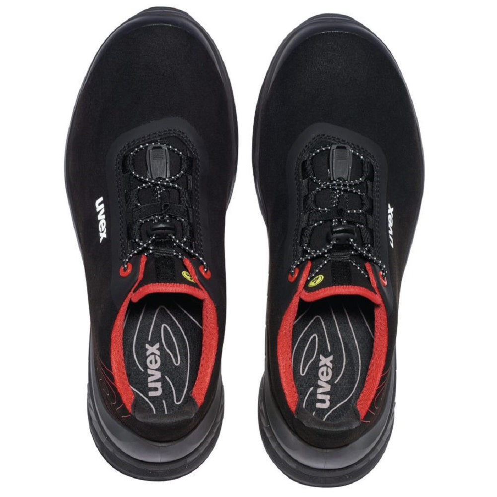 68382 uvex G2 safety trainers black red Metal-Free S3 SRC protexu