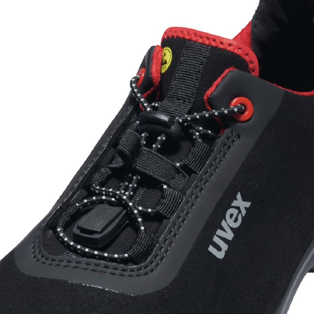 68382 uvex G2 safety trainers black red Metal-Free S3 SRC protexu