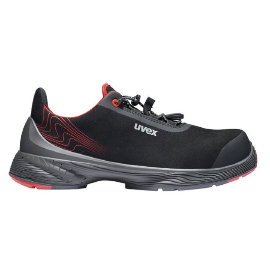 68382 uvex G2 safety trainers black red Metal-Free S3 SRC protexu