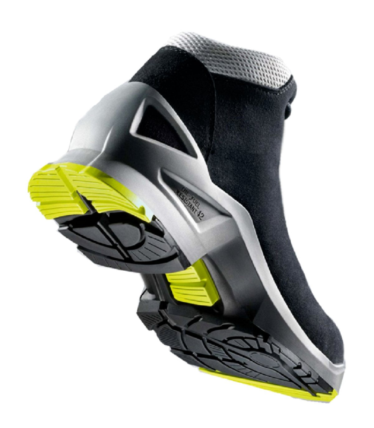 uvex 1 safety boots 85458 Black/Yellow Microsuede Upper. S2 SRC, ESD Rated. protexU