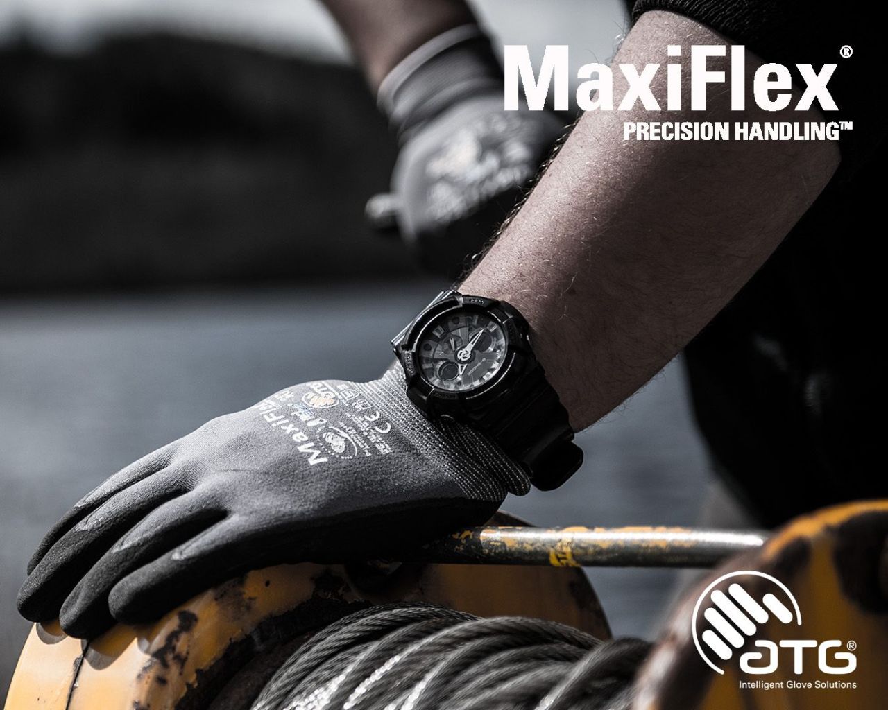 Safety Glove, Touchscreen Compatible, General Handling, Light Use, ATG MaxiFlex Ultimate, protexU