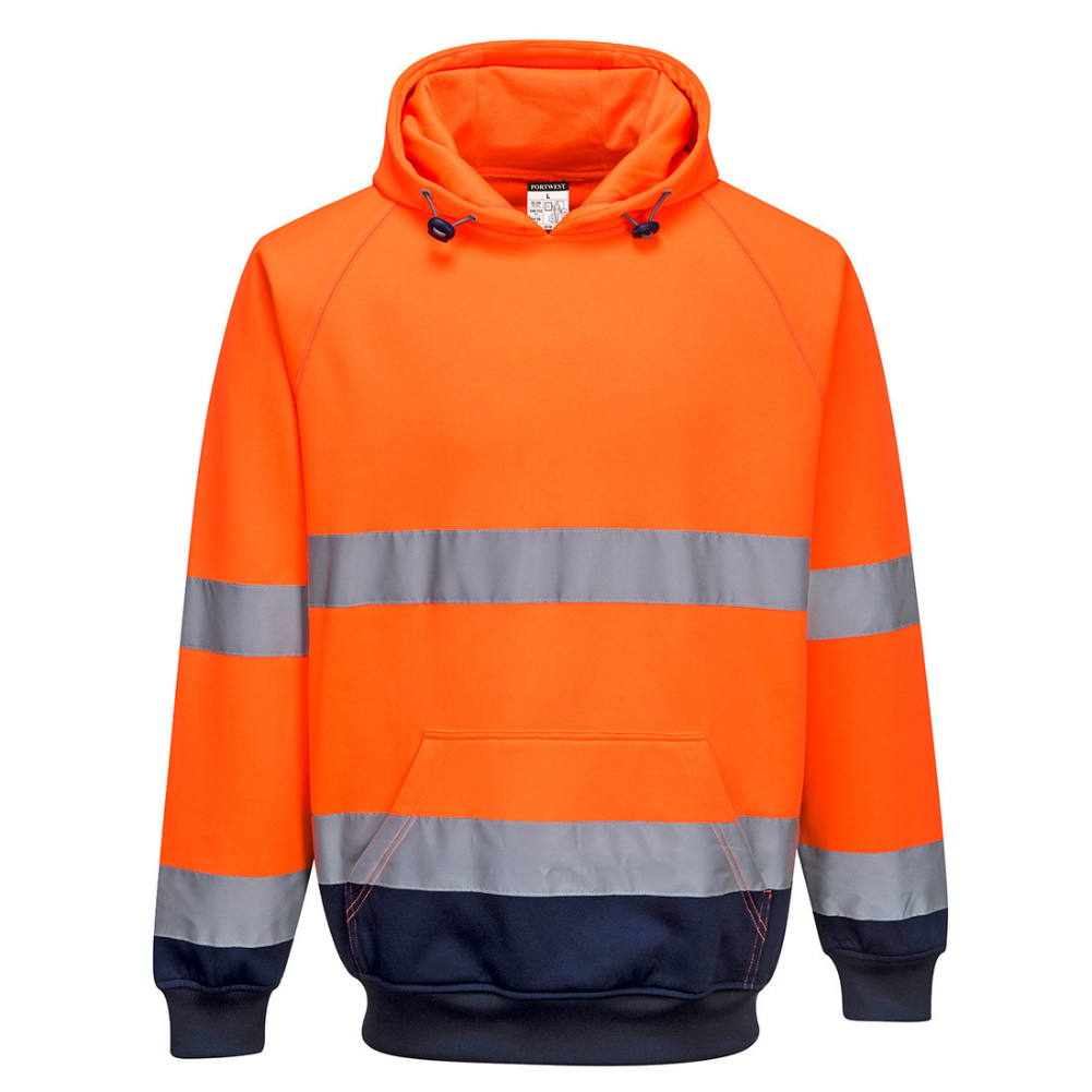 Portwest B316 - Hi-Vis Contrast Hoodie
Orange/Navy protexU
