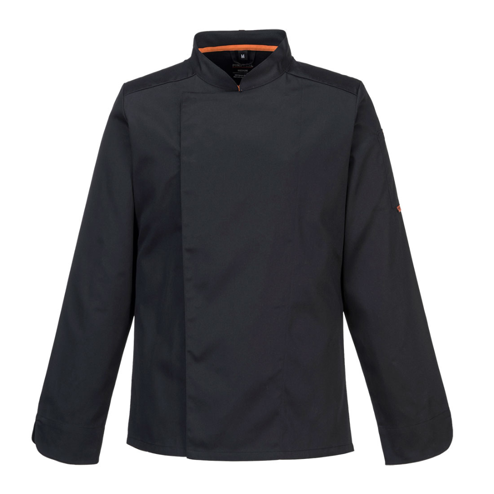 PortWest Mesh Air Pro Chef's Jacket - Black or White