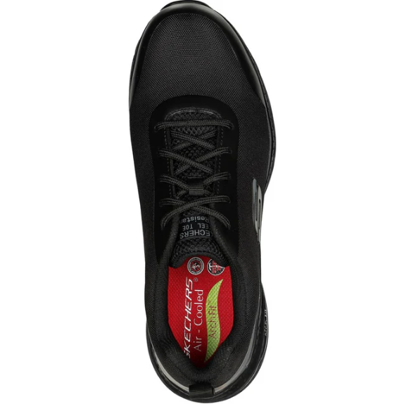 Skechers Arch Fit Ringstap Safety Trainer S3 SRC ESD Black