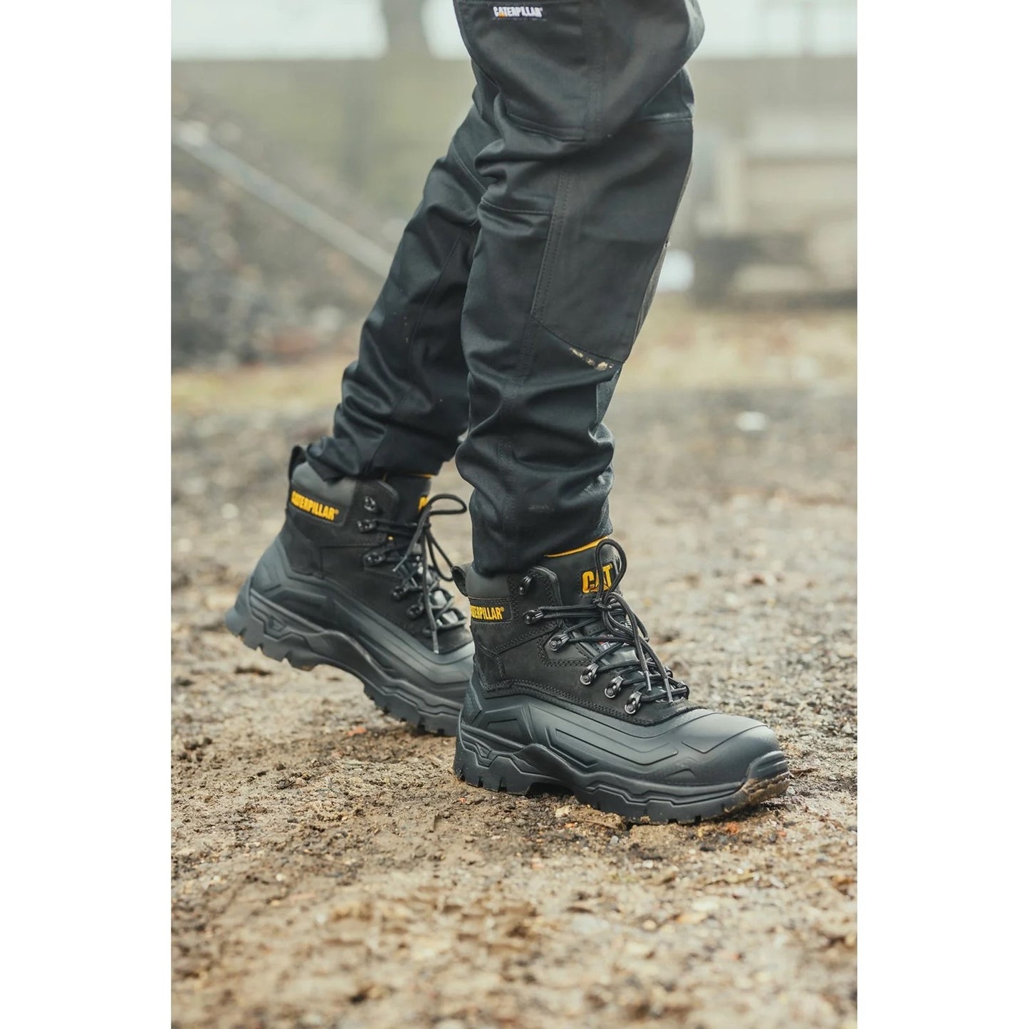 Caterpillar Typhoon SBH Waterproof Safety Boot. Lifestyle. protexU