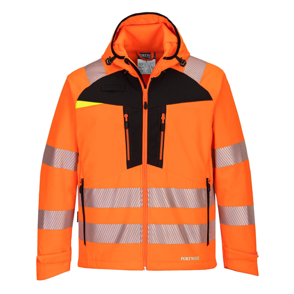 DX475 Portwest Hi-Vis Softshell Jacket Orange protexU