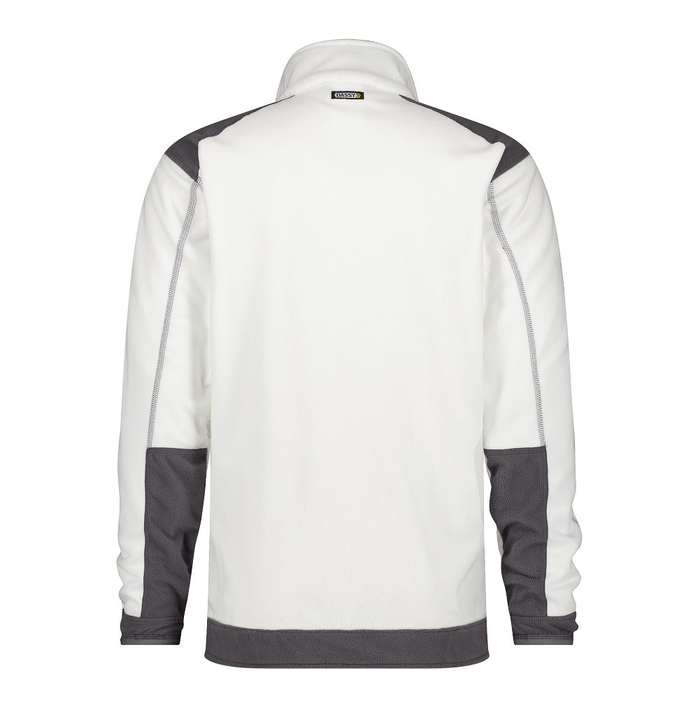 Dassy Kazan Fleece Jacket For Painters, Decorators and Plasterers Whites. Back View. protexU