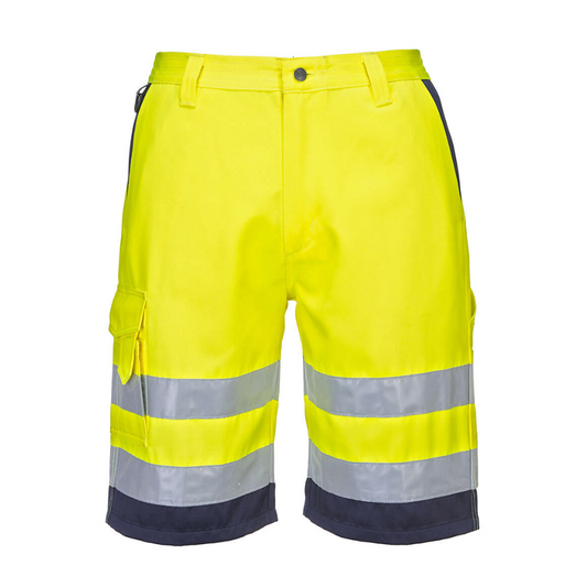 Portwest Hi-Vis Lightweight Polycotton Work Shorts - L043