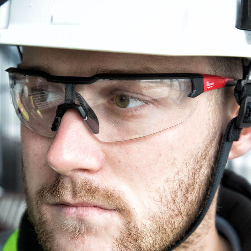Milwaukee Safety Glasses Clear Lens Anti Fog Anti Scratch Enhanced Safety protexU