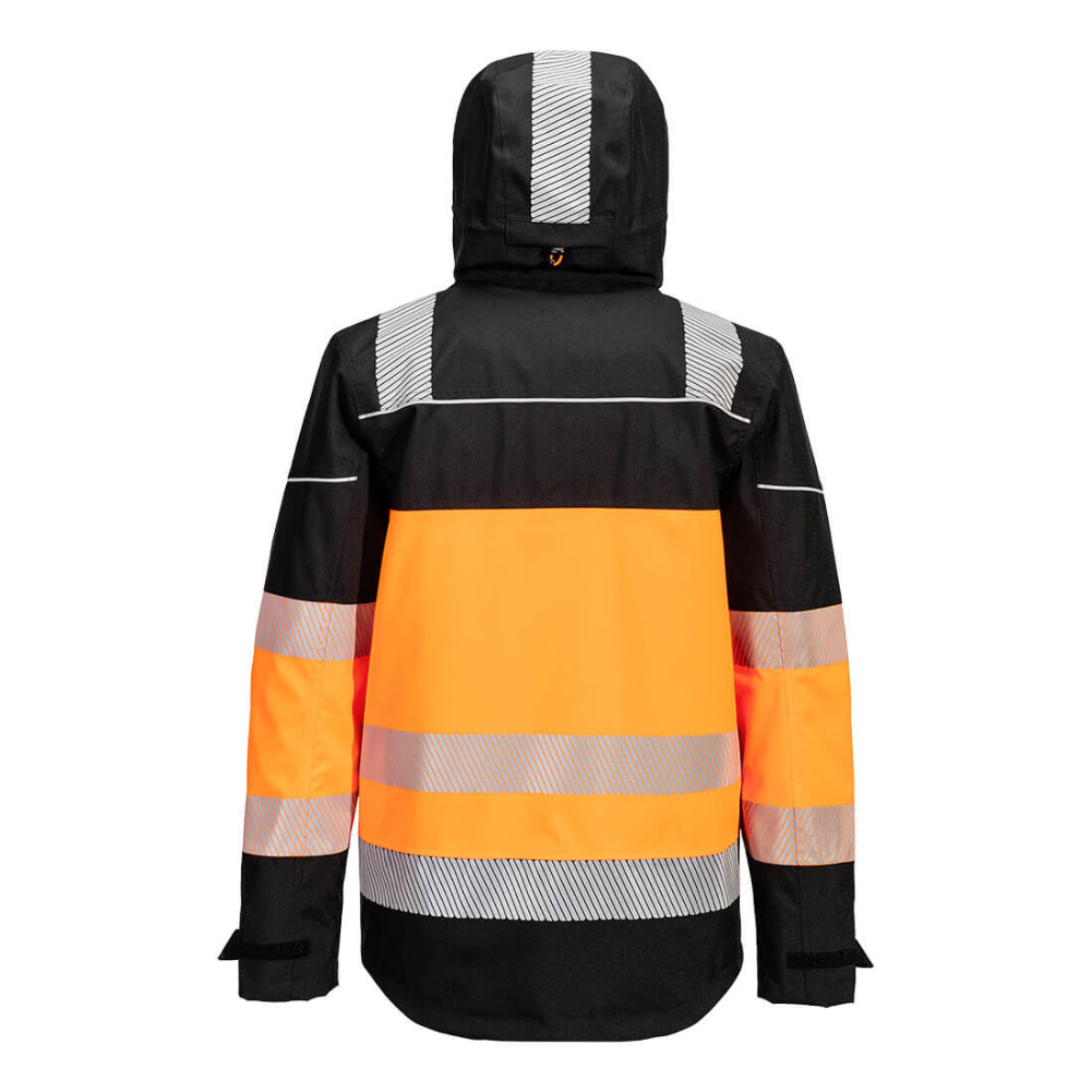 PW368 - PW3 Hi-Vis Class 1 Extreme Rain Jacket Orange/Black PROTEXU