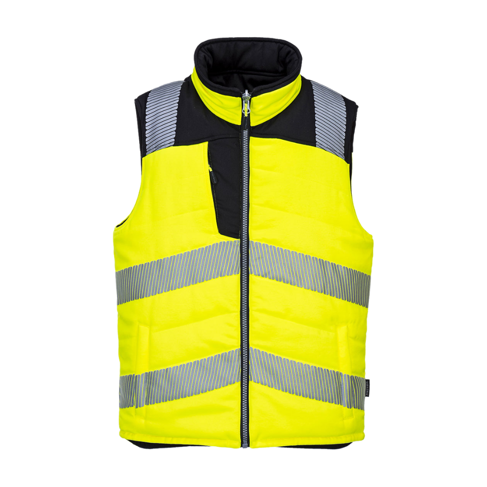 PW3 Hi-Vis Reversible Bodywarmer Yellow protexU