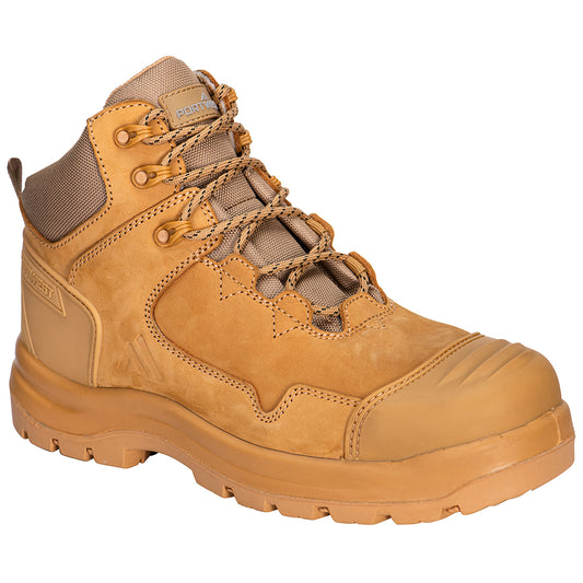 Portwest Apex Safety Boots S3S Wheat. protexU, S3S HRO SR FO SC LG
