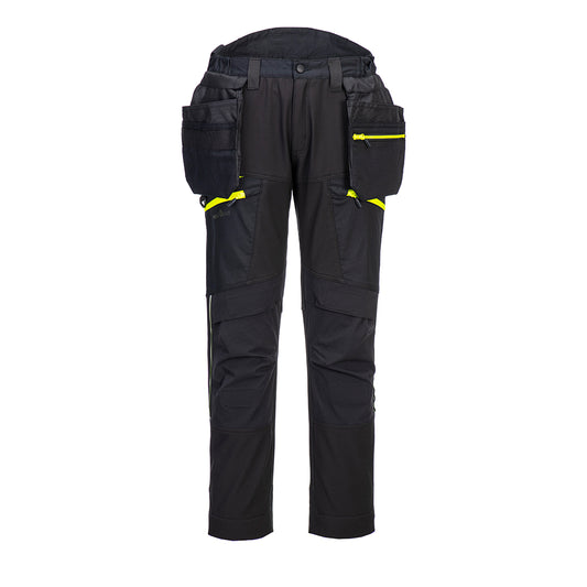Portwest DX4 Waterproof Softshell Trousers Detachable Holster Pocket. protexU