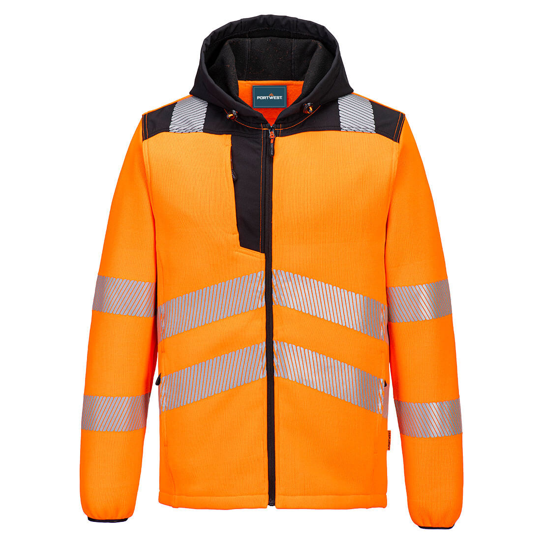Portwest Orange Hi-Vis Technical Fleece PW335. Rail Spec. protexU
