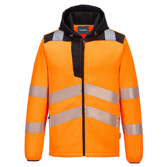 Portwest Orange Hi-Vis Technical Fleece PW335. Rail Spec. protexU
