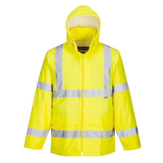 Portwest Hi Vis Rain Jacket Waterproof CE CLASS 3 H440