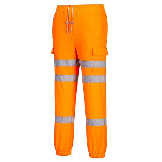Hi Vis Orange reflective safety joggers by Portwest from protexU. For rail and road industries