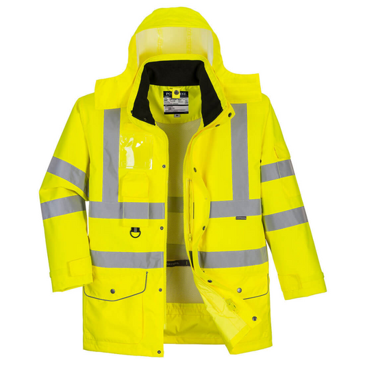S427 - Hi-Vis Breathable 7-in-1 Traffic JackeT Yellow Portwest protexU