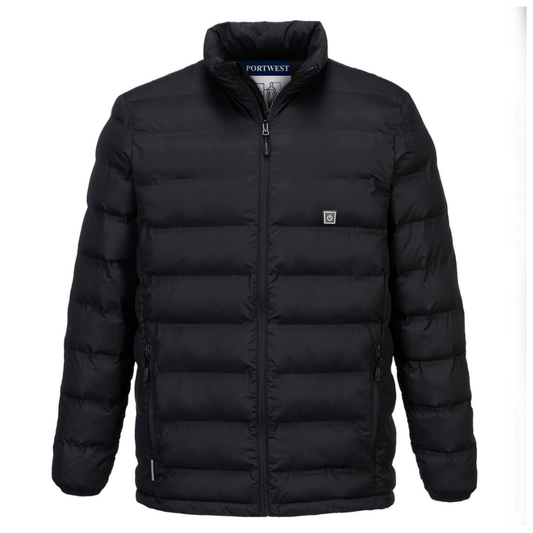 Heated Puffer Jacket Battery Powered, Baffle Jacket, Heated Coat, Portwest, from protexU