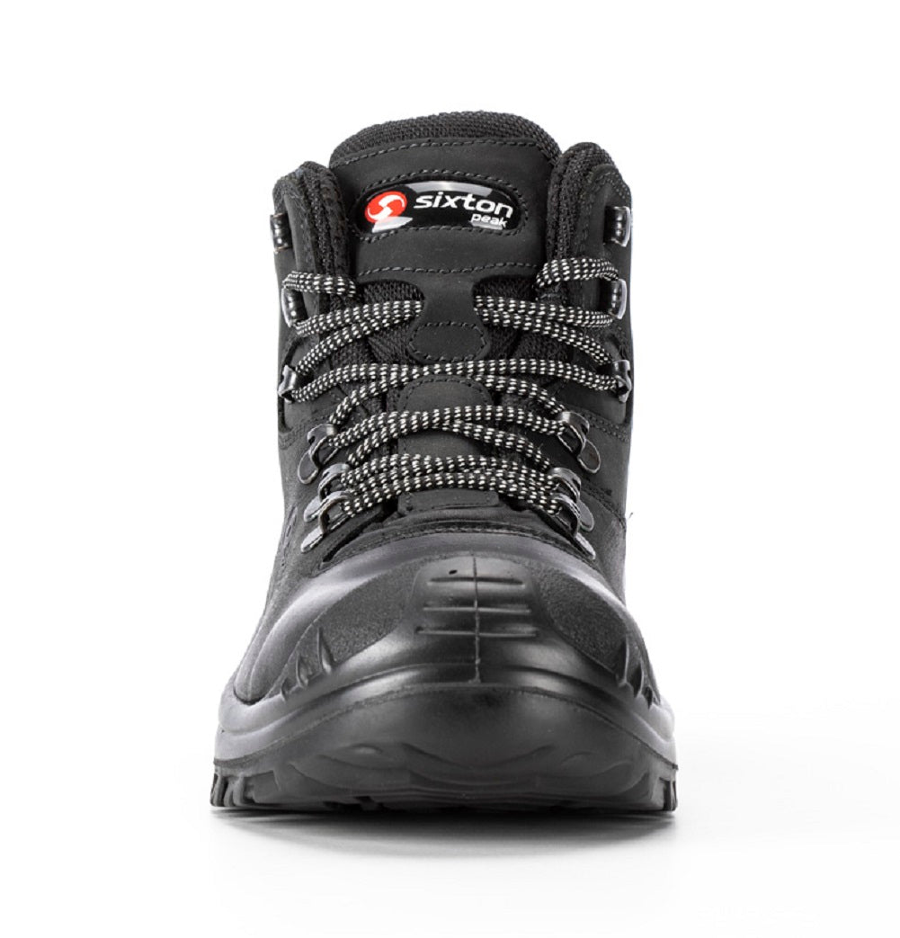 Sixton Safety Boots Corvara H-Dry Waterproof Black Nubuck Leather