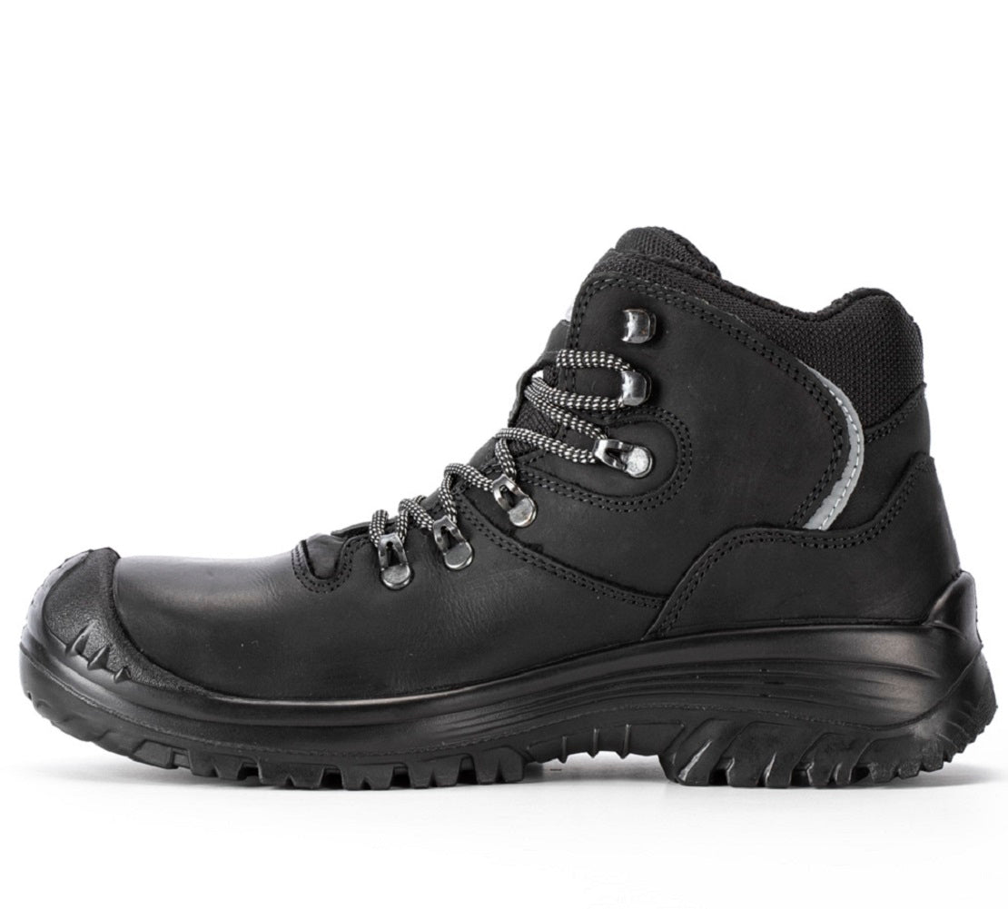 Sixton Safety Boots Corvara H-Dry Waterproof Black Nubuck Leather