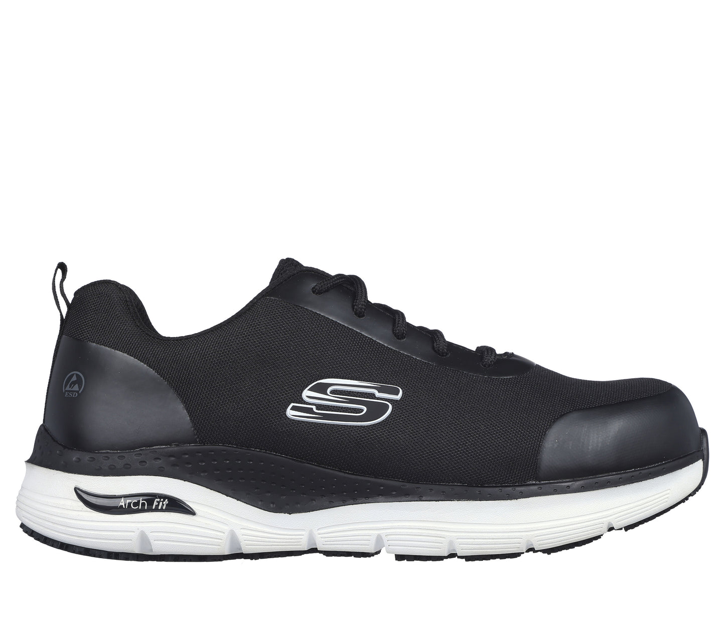 Skechers Work Safety Shoes ARCH FIT SR - RINGSTAP Black/White. protexU