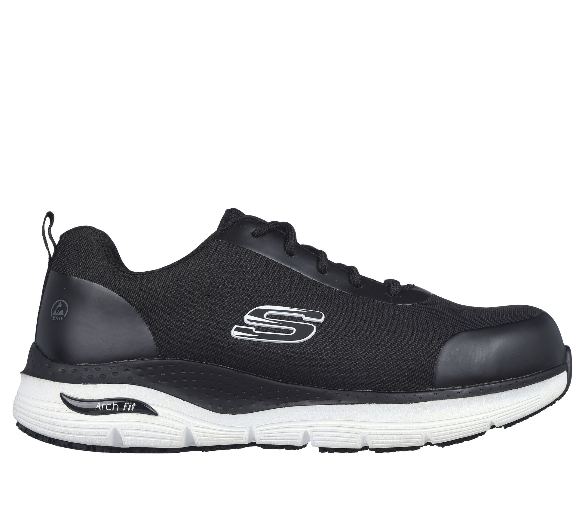 Skechers Work Safety Shoes ARCH FIT SR - RINGSTAP Black/White. protexU