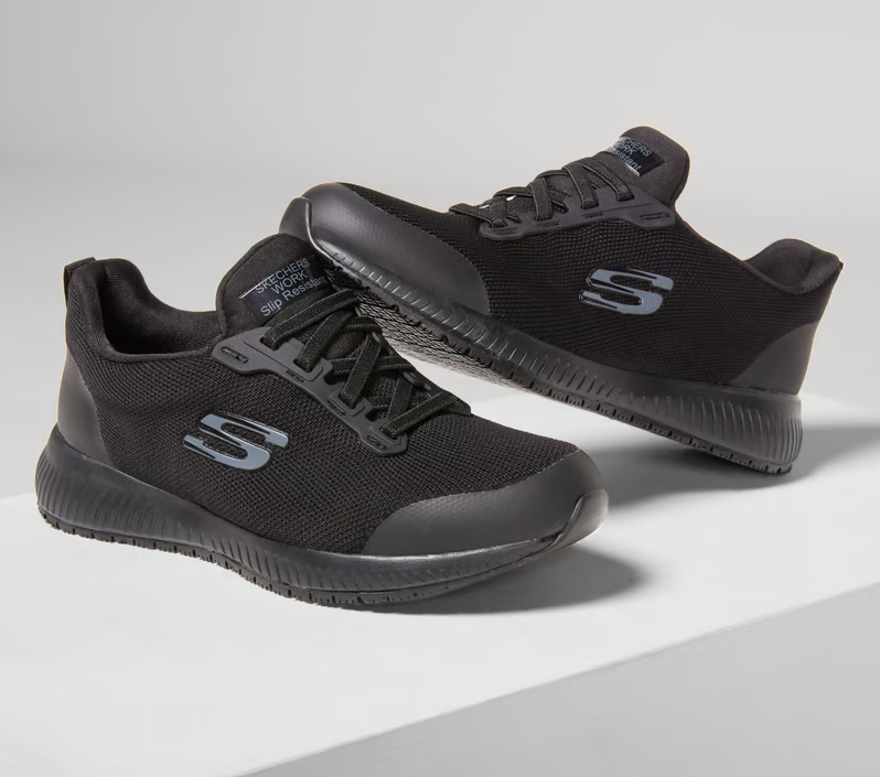 Skechers Occupational Work Shoe: Squad SR - Black