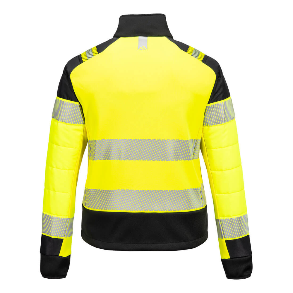 Portwest PW3 Hi-Vis Women's Hybrid Baffle Jacket Yellow/Black