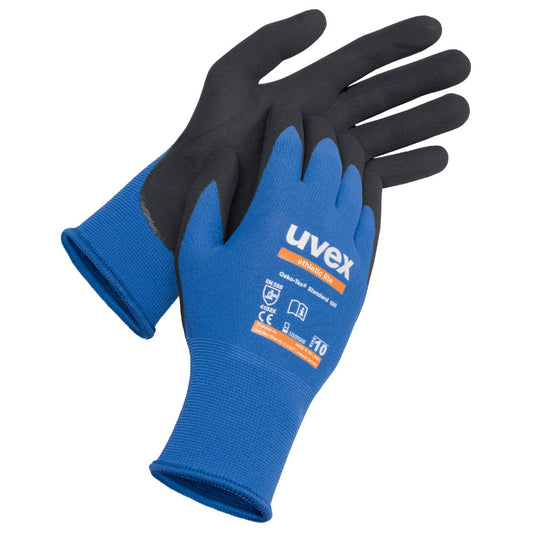 uvex athletic lite Safety Work Gloves 60027 Foam Palm Blue Black