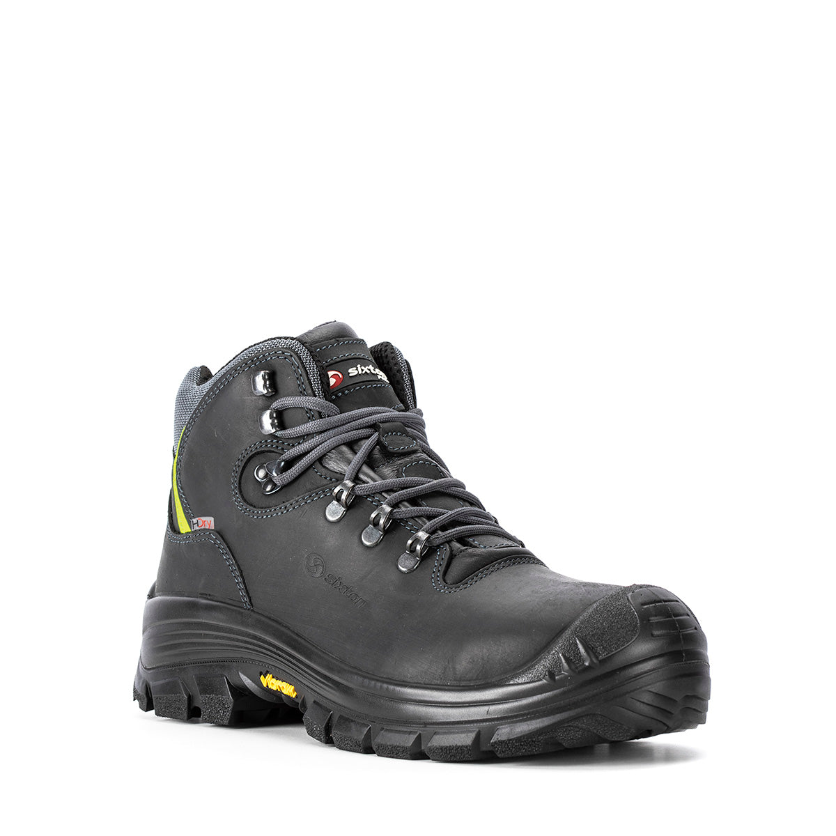 Vibram Sole SIXTON Stelvio HDry Waterproof Black Safety Boot S3. protexU