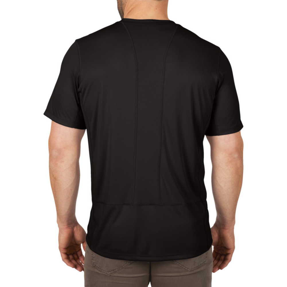 Milwaukee T-Shirt Workskin Warm Weather Short Sleeve T-Shirt Black Back protexU