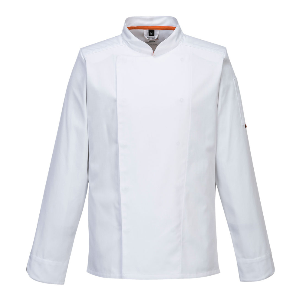 PortWest Mesh Air Pro Chef's Jacket - Black or White