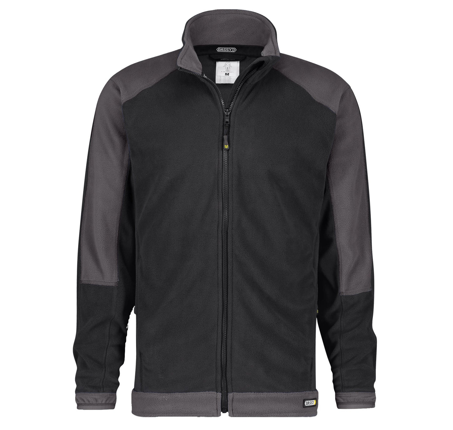 Dassy Kazan Two-tone Fleece Sweatshirt Black/Grey protexU, front view
