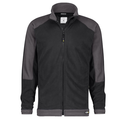Dassy Kazan Two-tone Fleece Sweatshirt Black/Grey protexU, front view