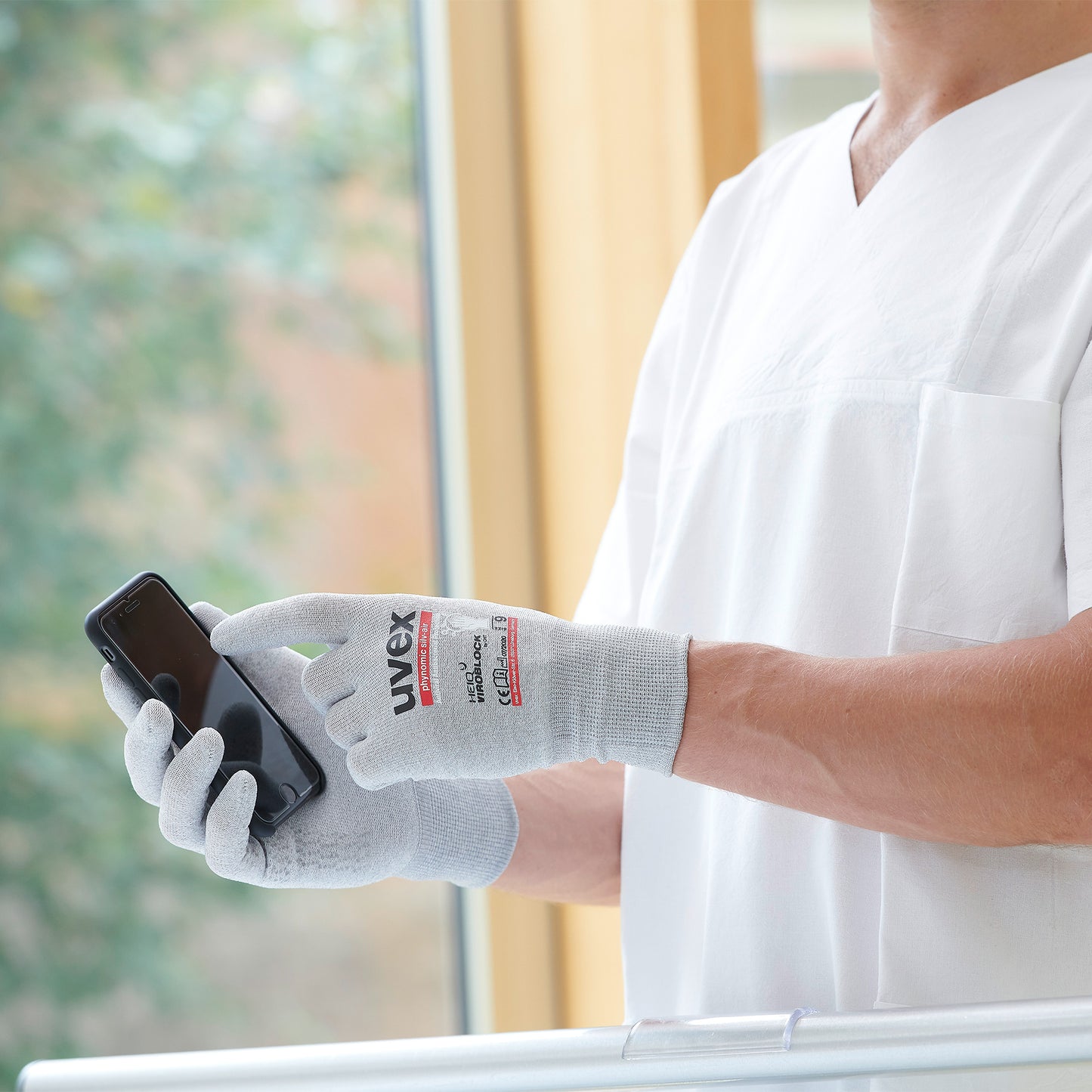 uvex phynomic silv-air hygiene gloves