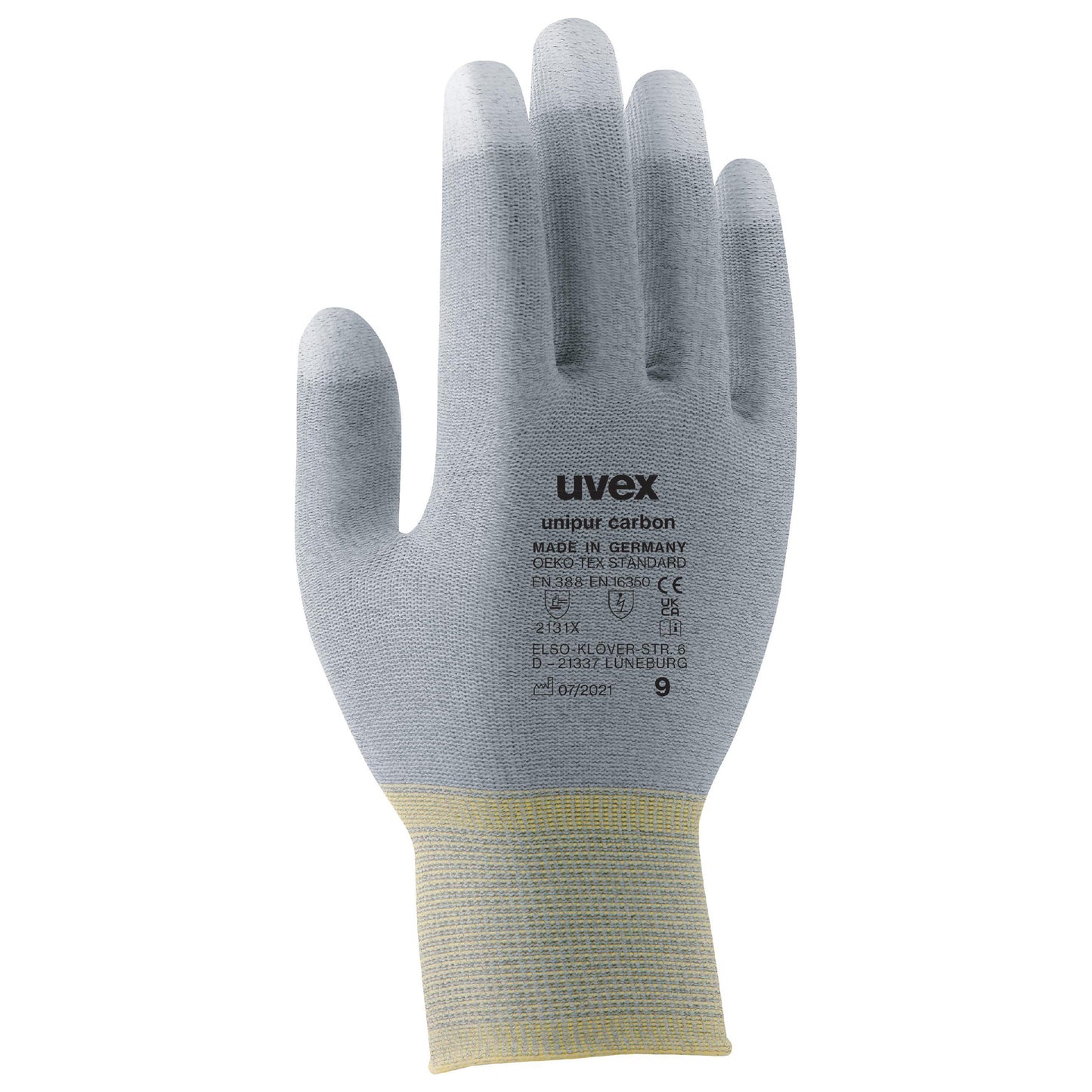 uvex unipur carbon Antistatic ESD Protective Gloves Microdot Palm