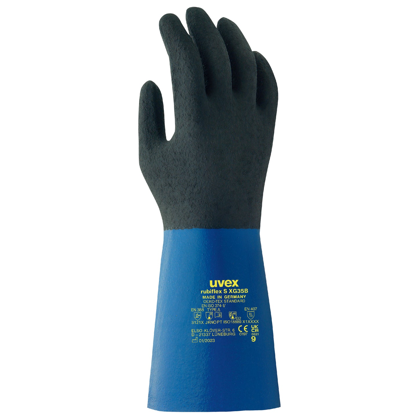uvex rubiflex S XG35B Chemical Protective Glove