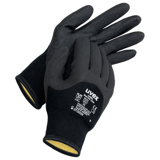 uvex unilite thermo plus safety glove for cold environments, winter work glove, protexU