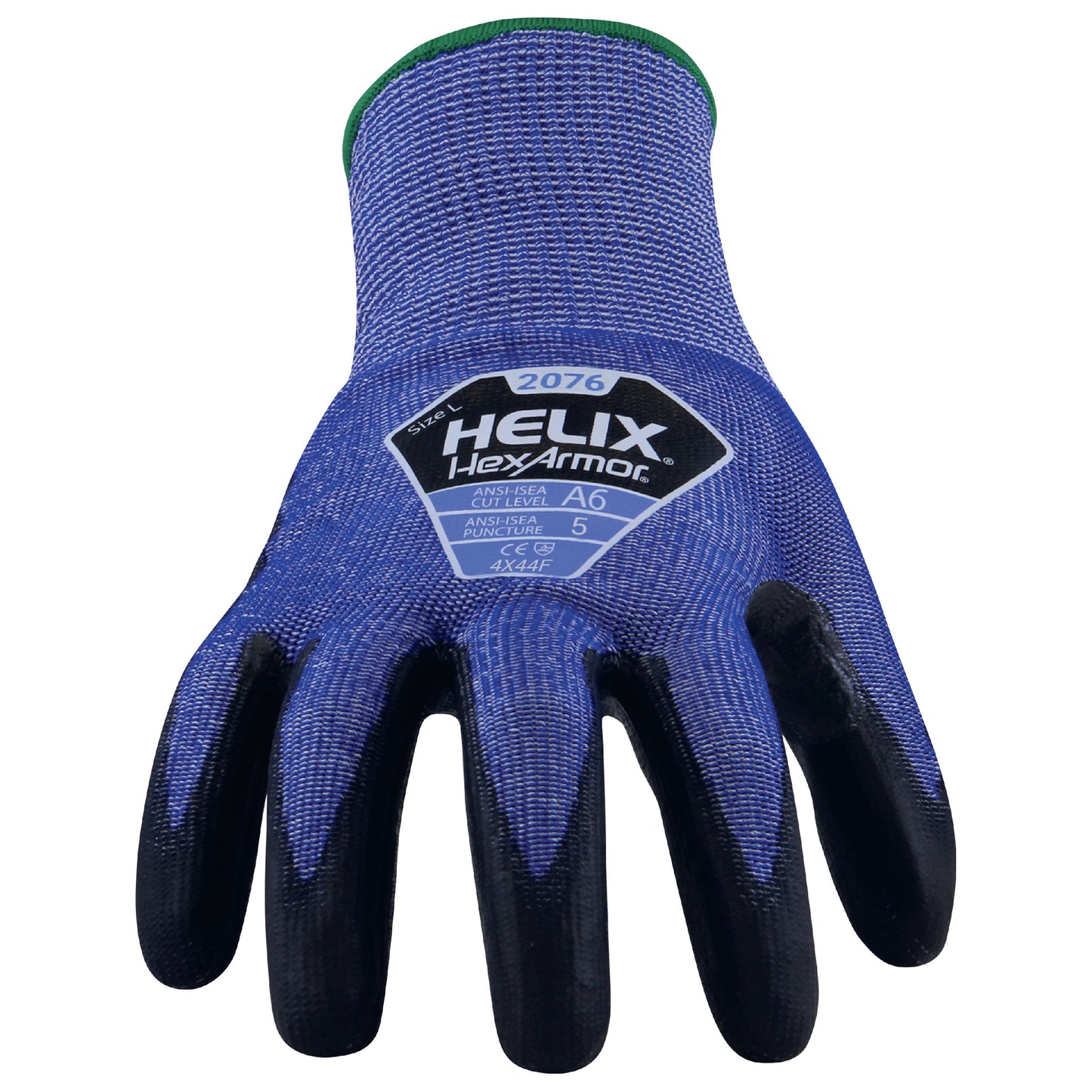 HexArmor® Helix® 2076 Seamless coated safety glove cut protection level F protexU