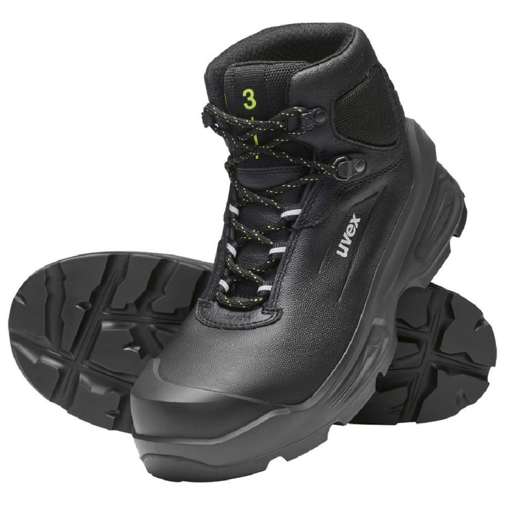 uvex 3 Safety Boots S3 SRC Leather. 100% Metal-Free. ESD Rated. Composite Toe