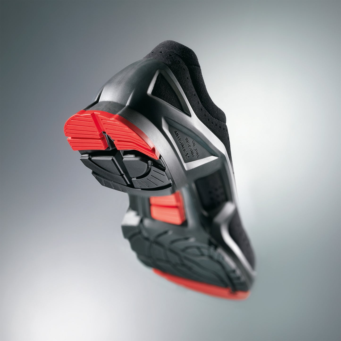uvex 1 safety trainers S1SRC ESD Non-slip outsole, oil and petrol resistant. Breathable microvelour upper. Lightweight, metal-free toe cap. protexU