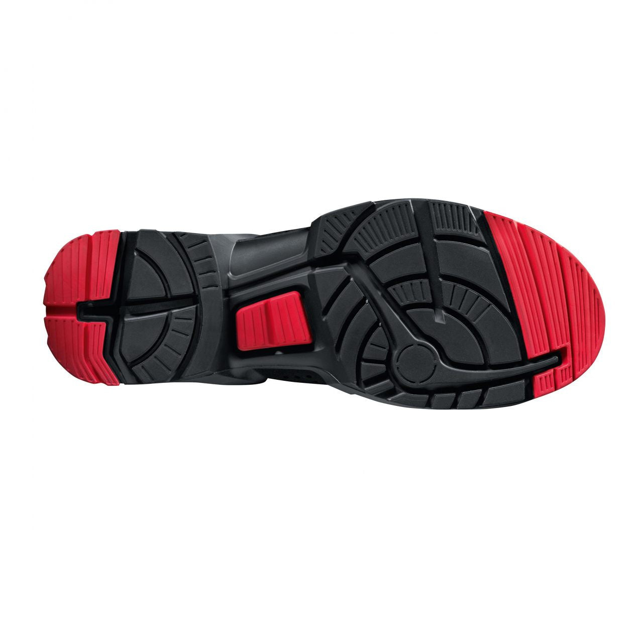 uvex 1 ESD Rated Metal-Free S3 SRC Safety Trainers Black/Red (Non-Perforated)