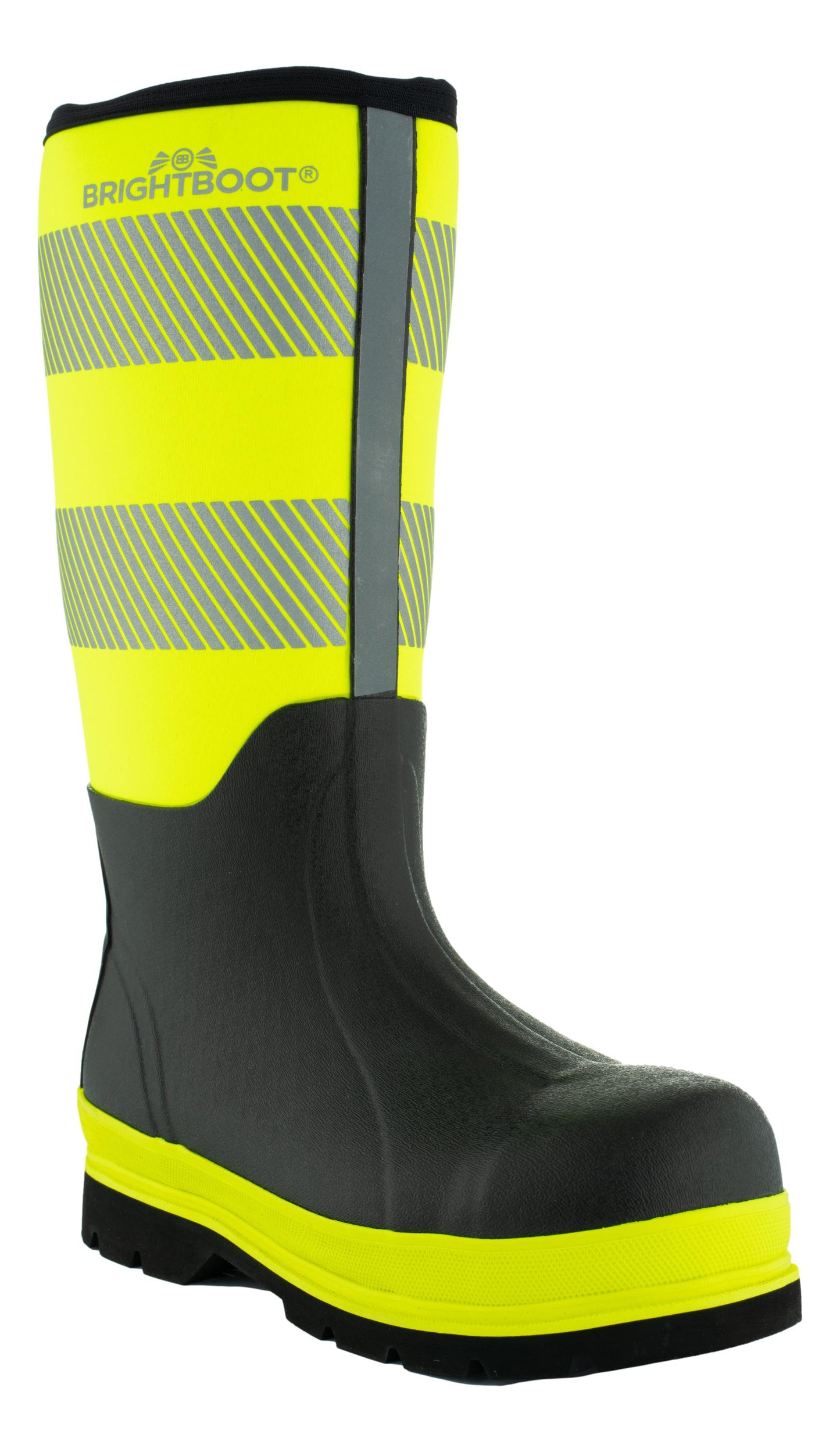 Brightboot Hi-Vis High Leg Waterproof Safety Boots S5 HI CI HRO SRA