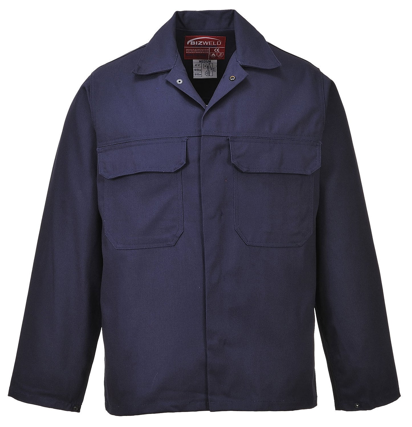 FR Flame Resistant Work Jacket. Portwest Bizweld Jacket BIZ2 flame resistant jacket Navy. protexU