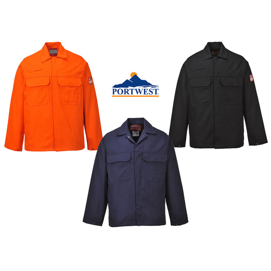 Flame Resistant FR Work Jacket Portwest Bizweld Jacket BIZ2 protexU