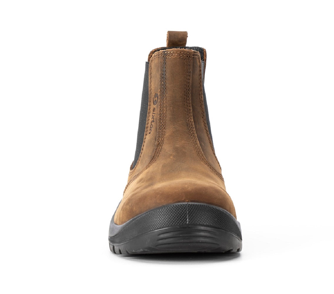 Sixton Safety Dealer Boots Greased Nubuk Brown Leather S3 SRC. protexU