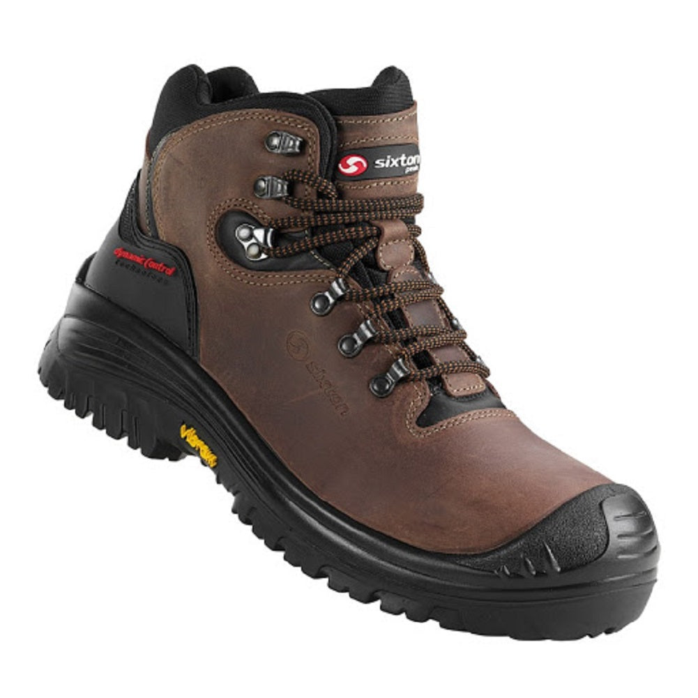 Sixton Stelvio Safety Boots Waxy Nubuck Leather Vibram Sole